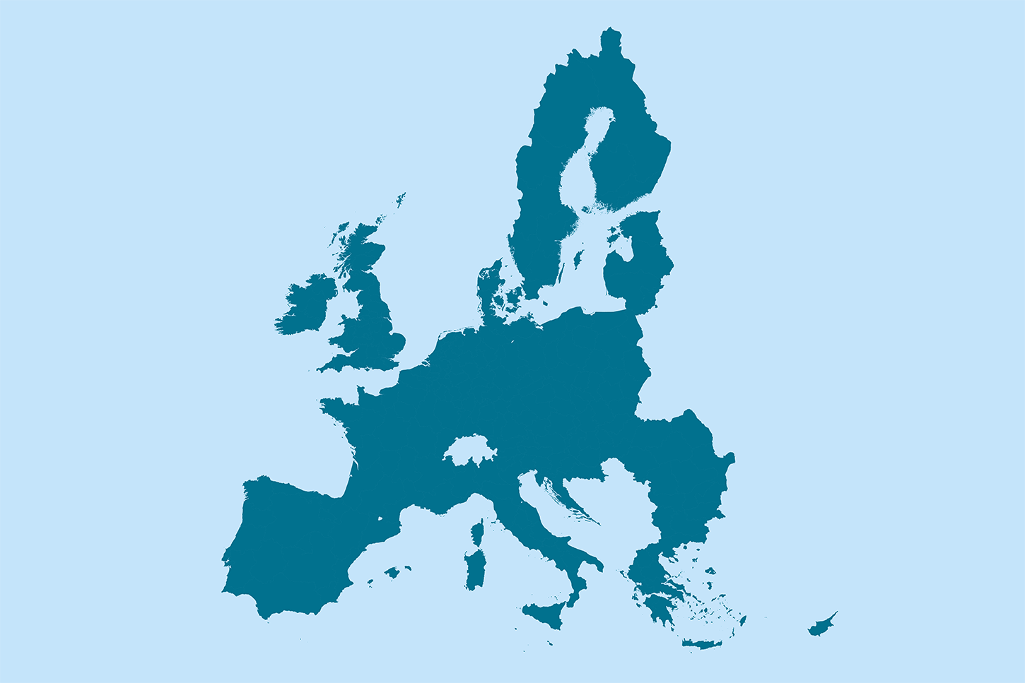 EU/UK Map Outline