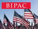 BIPAC logo with American flags